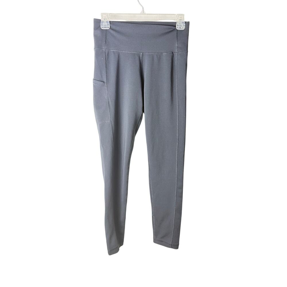 Adidas Climalite High-Rise 7/8 Leggings - Gray - Side Pockets - Size M